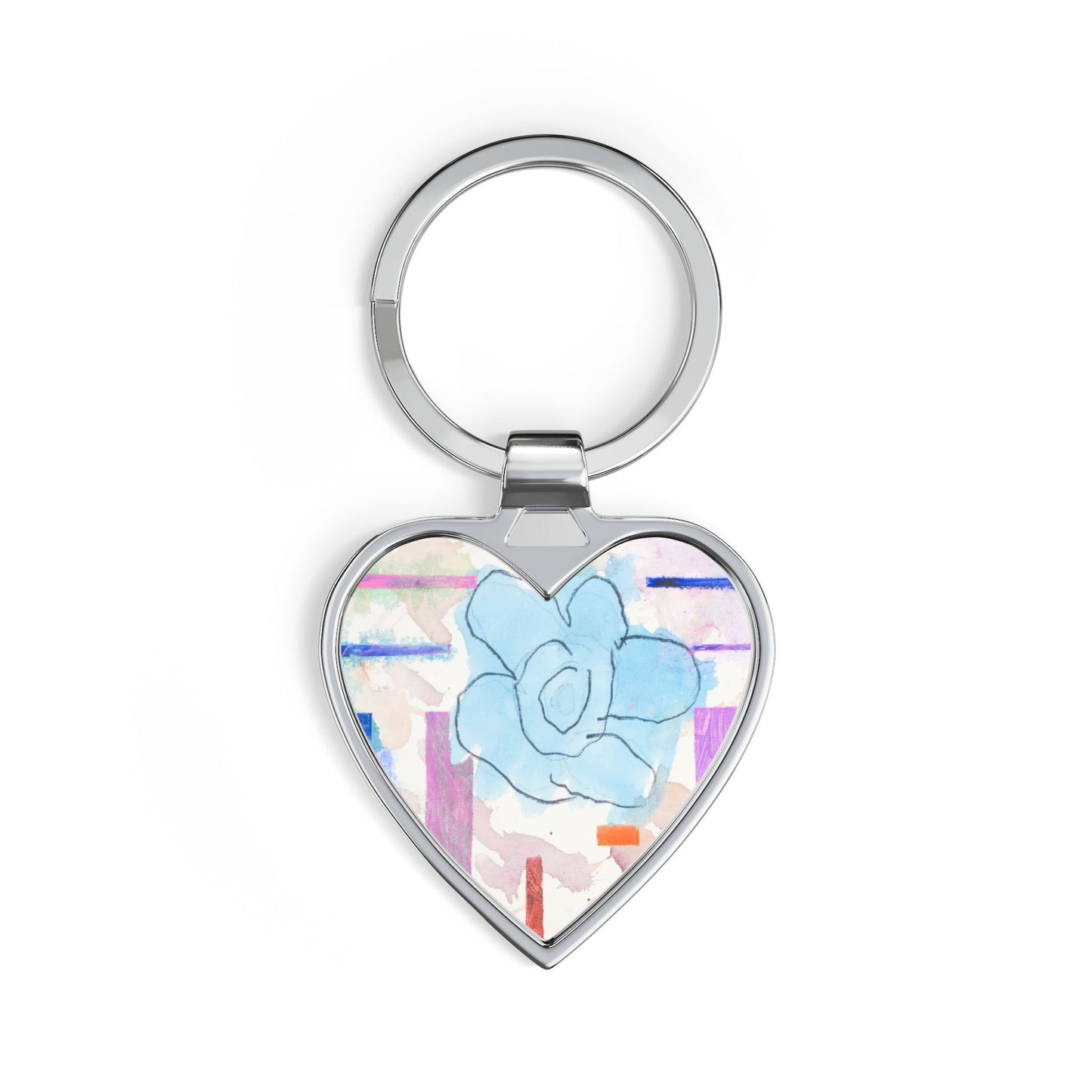 Flower Heart Keychain | Monica Hutchinson