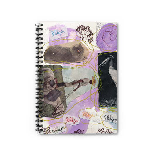 "I like you" spiral notebook | Monica Hutchinson
