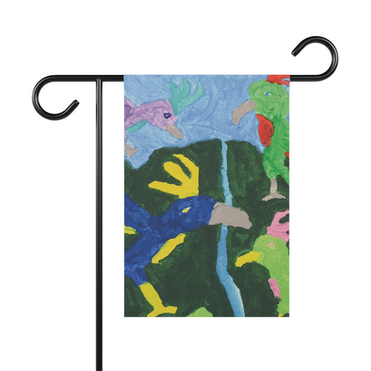 Tropical Birds Garden Banner | Matthew Jay Heathcote