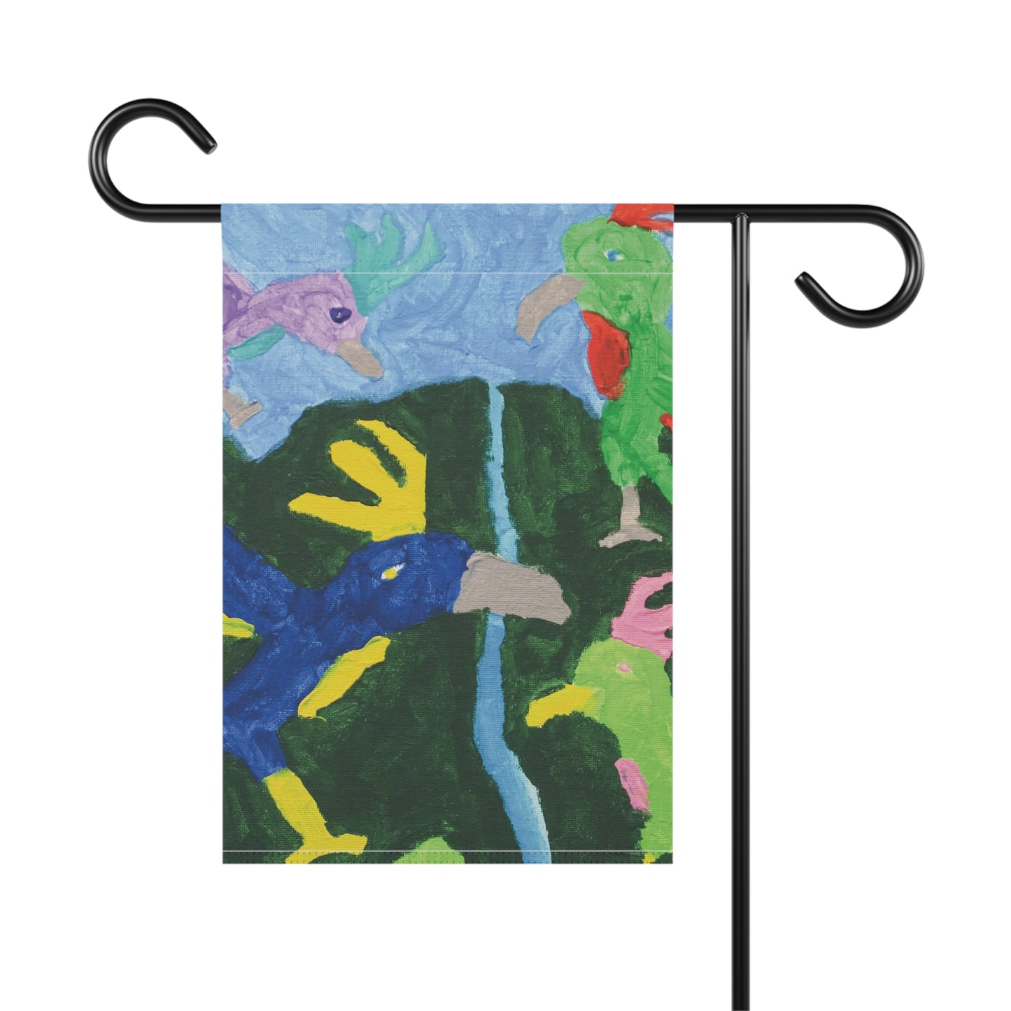 Tropical Birds Garden Banner | Matthew Jay Heathcote