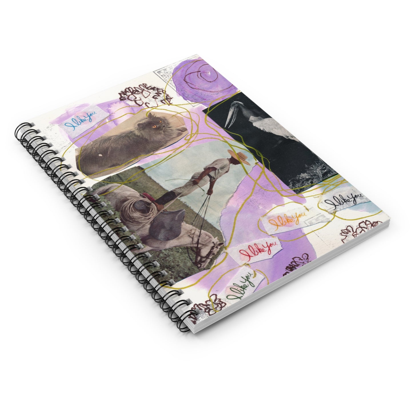 "I like you" spiral notebook | Monica Hutchinson