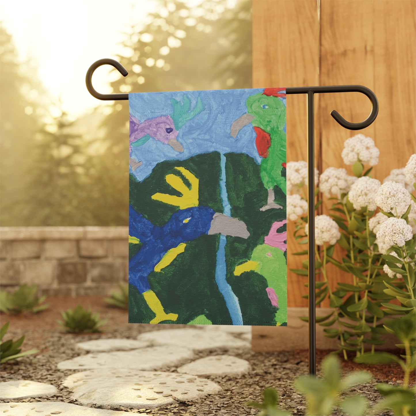 Tropical Birds Garden Banner | Matthew Jay Heathcote