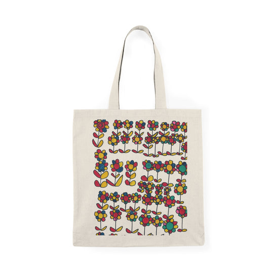 "The Color of Flowers" by Brandon M. Colorful Floral Eco Tote Bag, Reusable Shopping Bag, Gift for Her, Boho Beach Bag, Tote for Farmers Market, Summer Essentials
