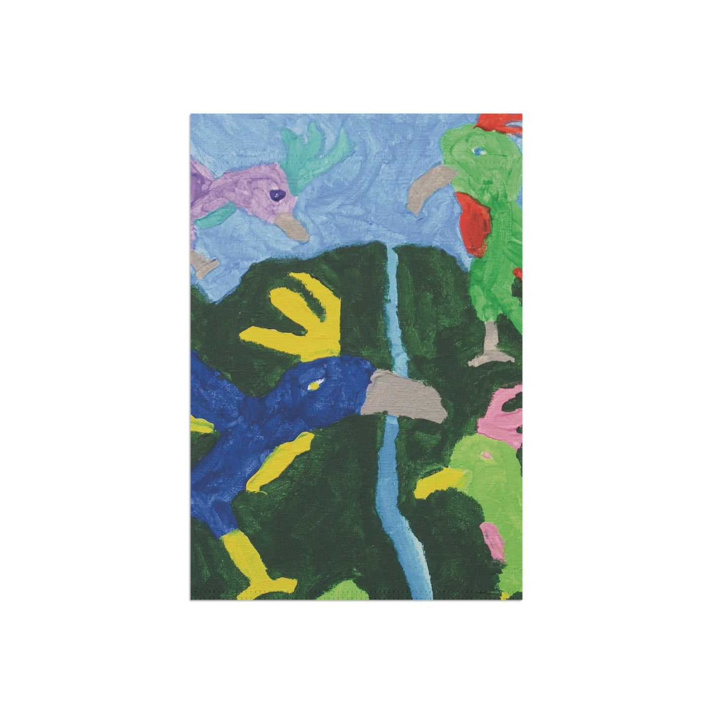 Tropical Birds Garden Banner | Matthew Jay Heathcote