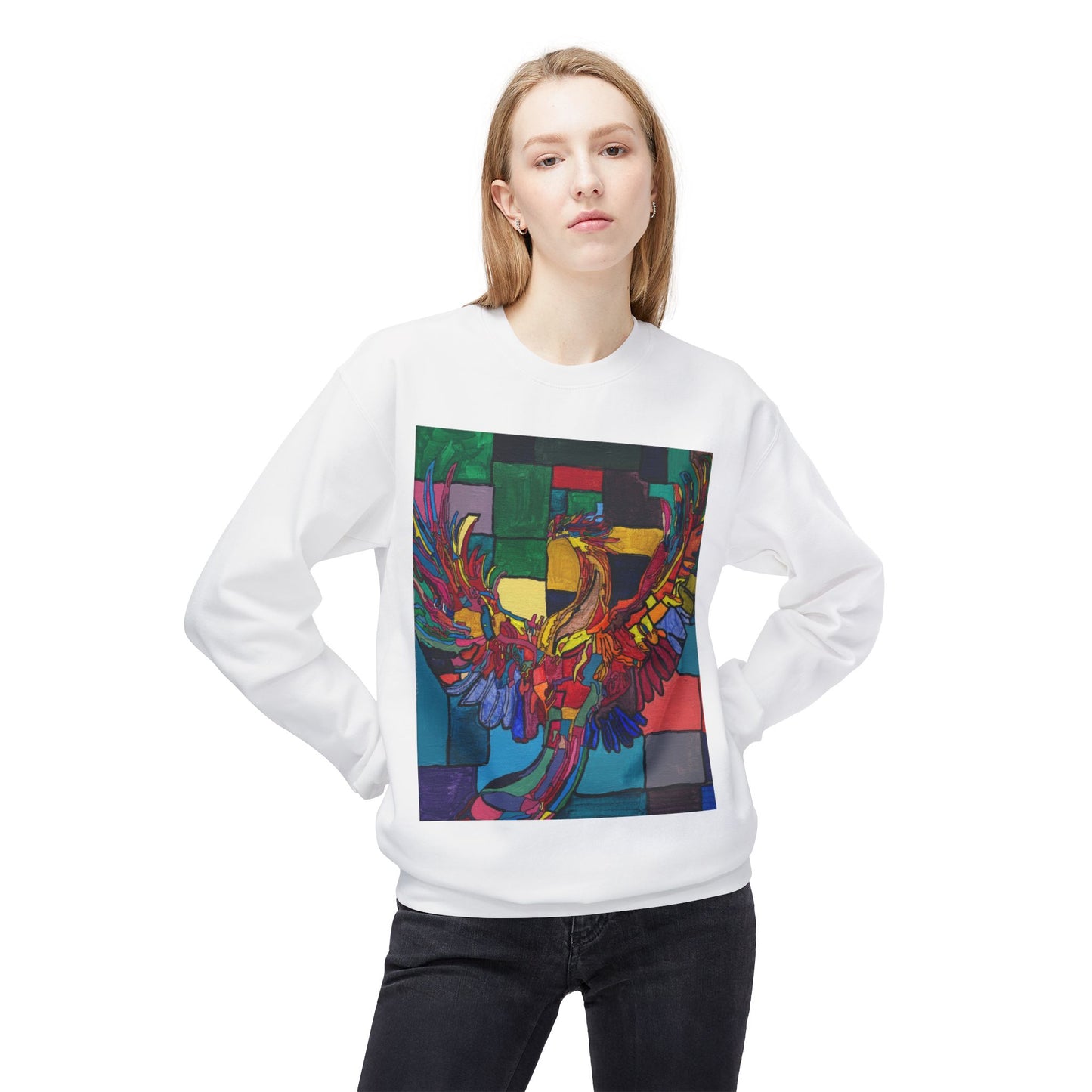 Phoenix Unisex Fleece Crewneck Sweatshirt | David Idell